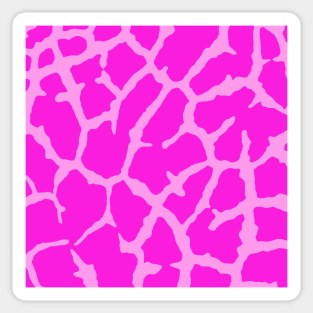 Pink Giraffe Print Sticker